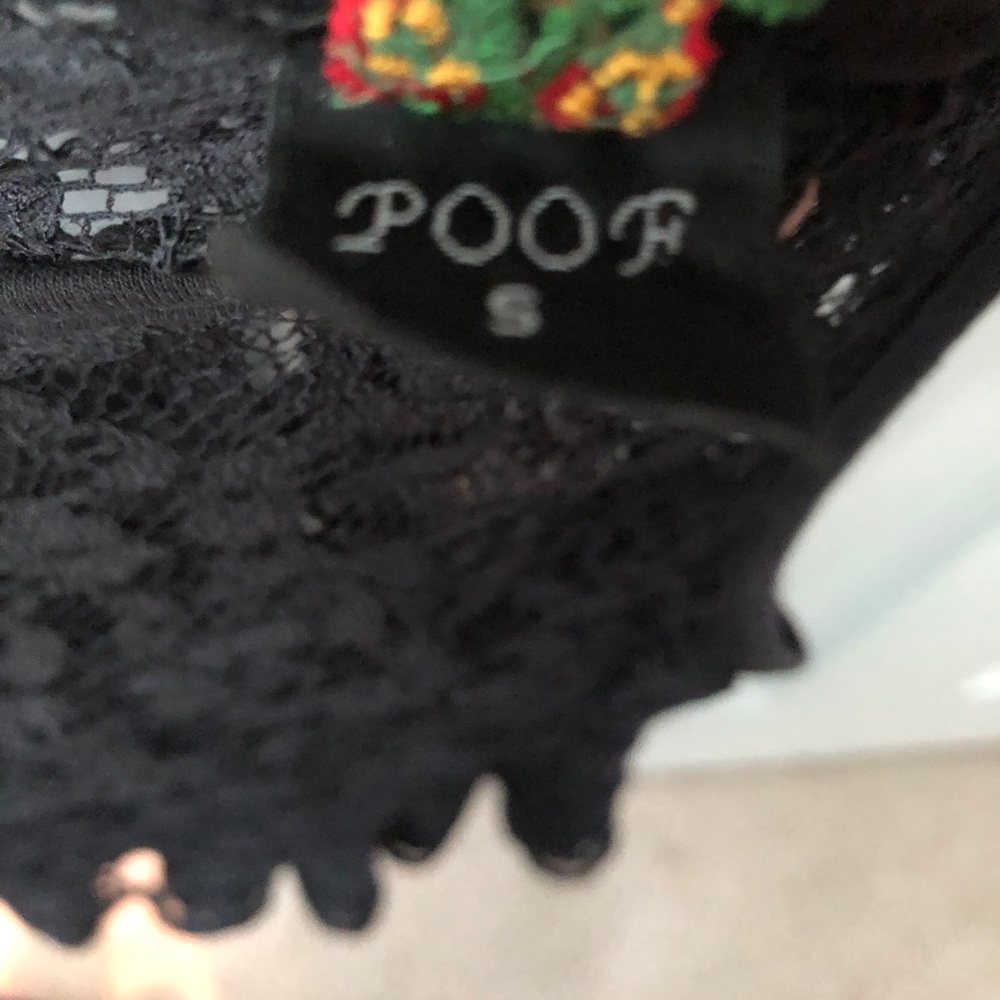 Black heart shaped, Lacey top